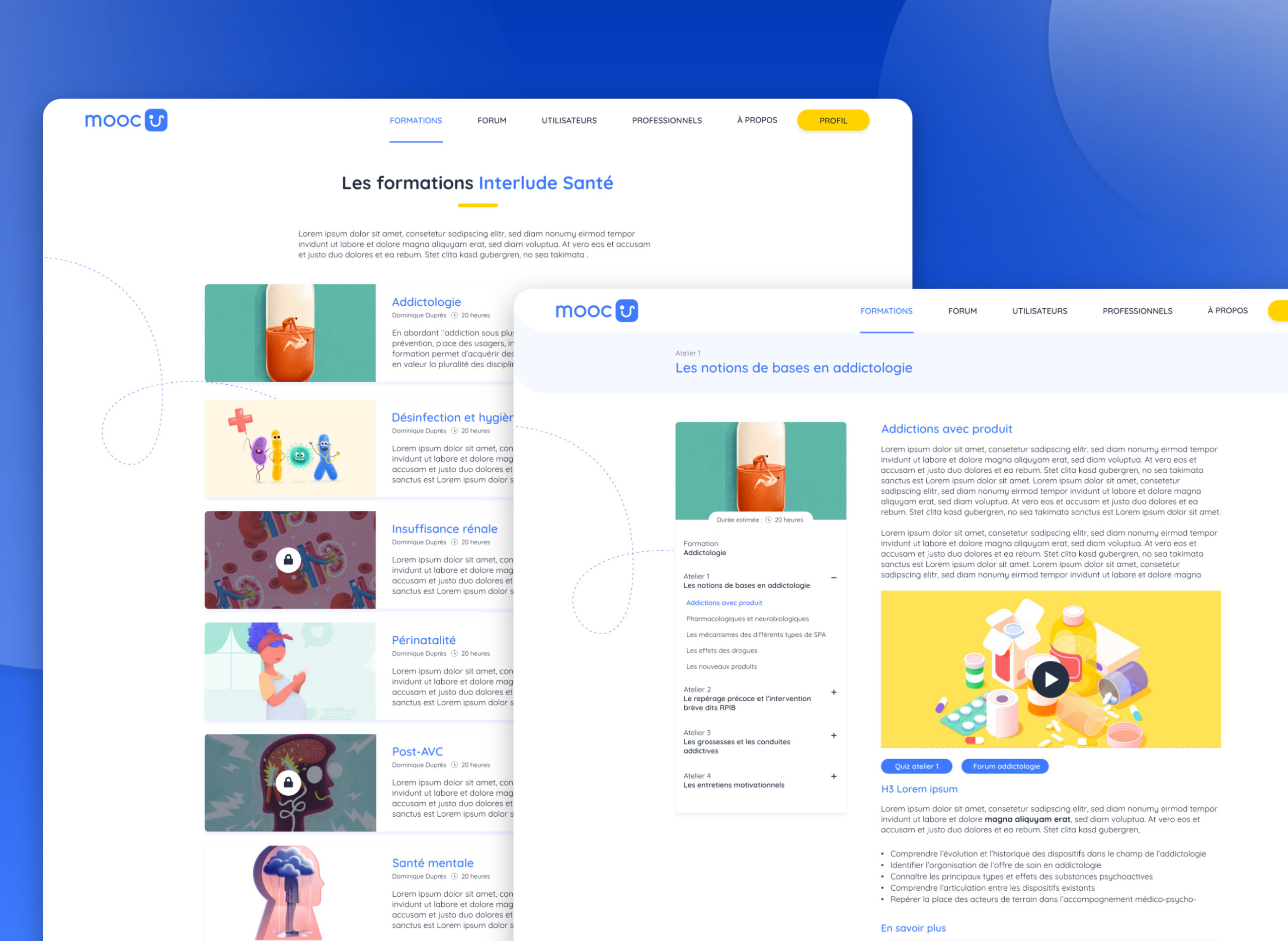 illustration Nos métiers