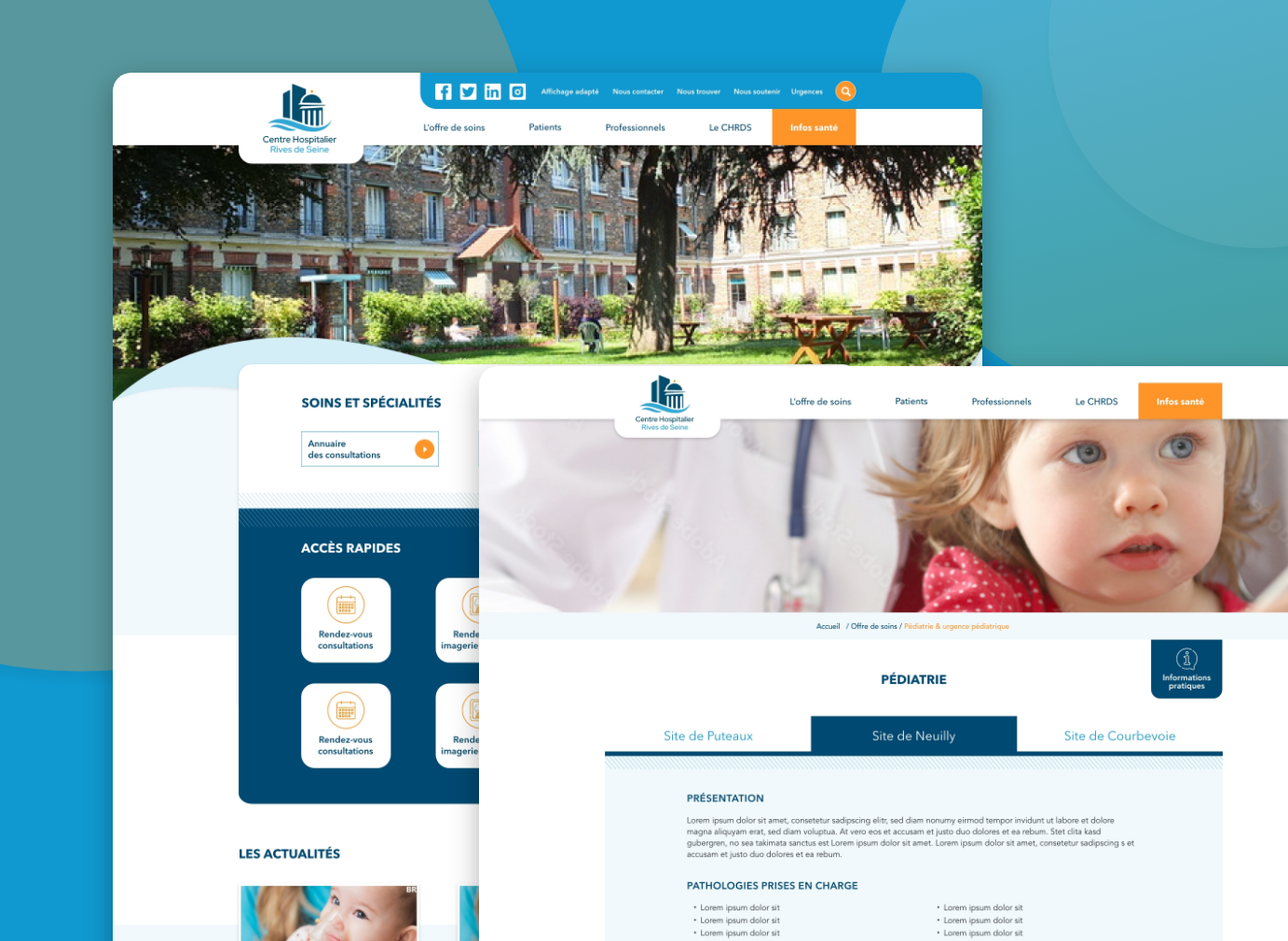 Page d'accueil CHRDS